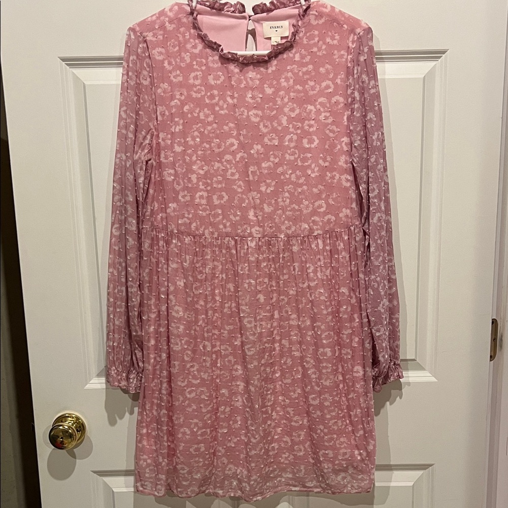 Everly Pink Patterned Dress